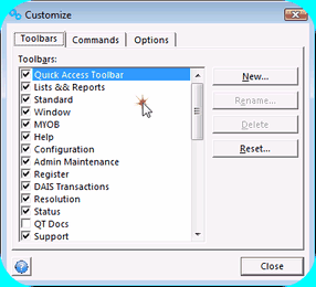 Customize Window