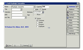 Editing a saved client card 3