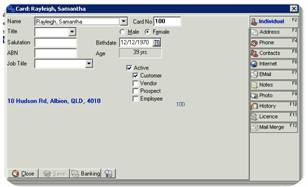 Editing a saved client card 2