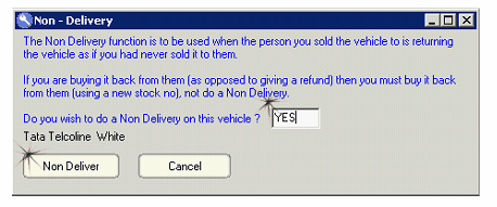 Non delivery 2
