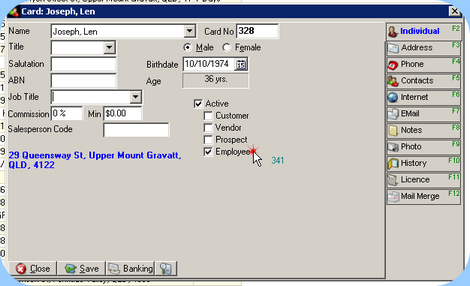 Make sure that the 'Employee' attribute is ticked.