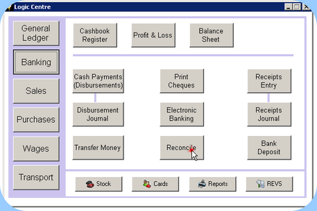 Logic Centre, Bank Rec