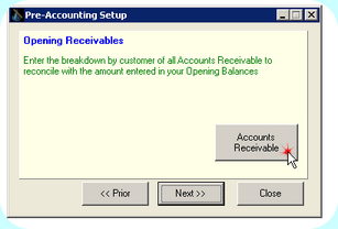 Preferences, Opening Receivables
