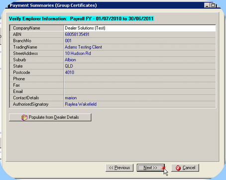 Verify Employer Information