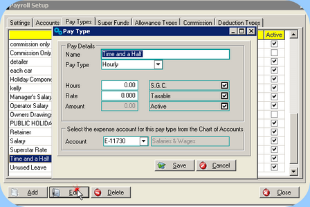 Pay Type, Edit